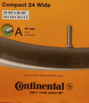 Continental Schlauch Compact 24" 50/60-507 Wide Autoventil