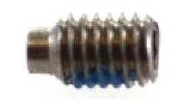 FOX Screw M3x.5mmx5mm SS Socket Set Dog Point, Nylock Patch