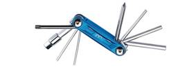 Minitool PrimeFold S mit 9 Funktionen Inbus: 2/2.5/3/4/5/6/8, Kreuz, Torx 25 
